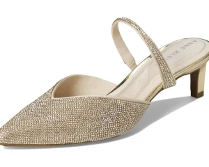 Anne Klein Mules<Idina-C Gold Crystal