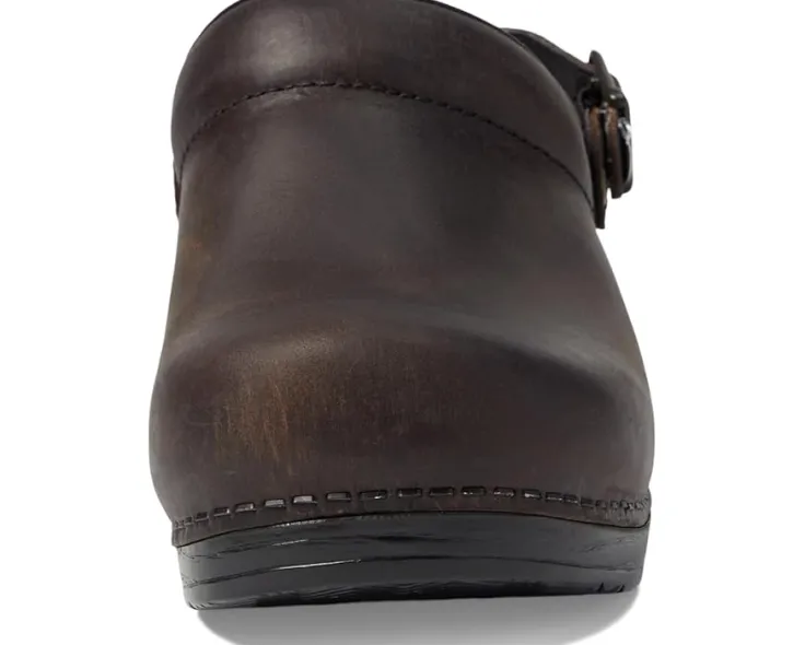 ingrid_1.webp Dansko Mules<Ingrid Antique Brown/Black Outsole