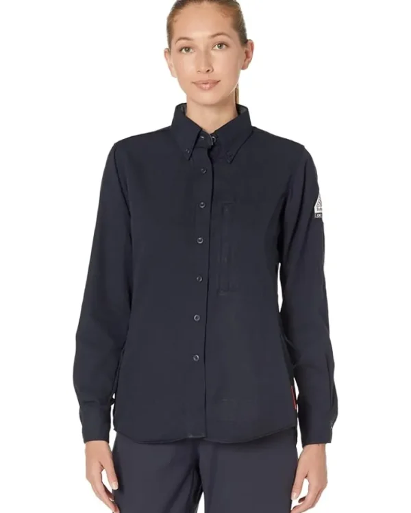 Bulwark FR Work & Duty Apparel<iQ Series® Comfort Woven Lightweight Shirt Dark Grey