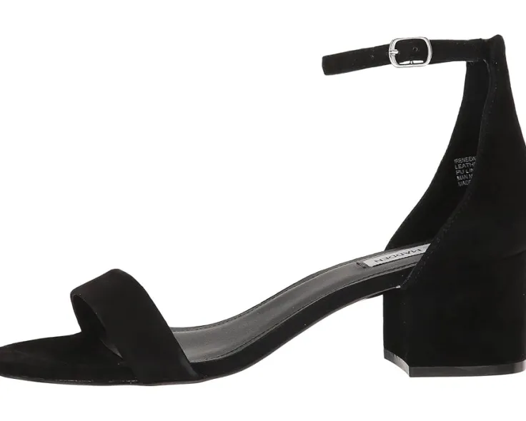 irenee_sandal_3.webp Steve Madden Heels<Irenee Sandal Black Suede