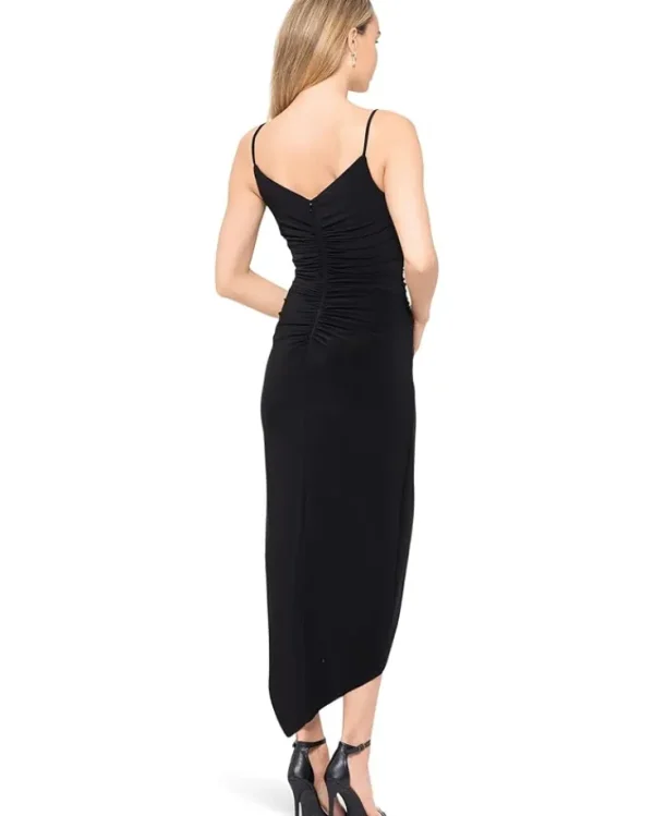 XSCAPE Dresses<Ity Midi Spagheti Strap Black