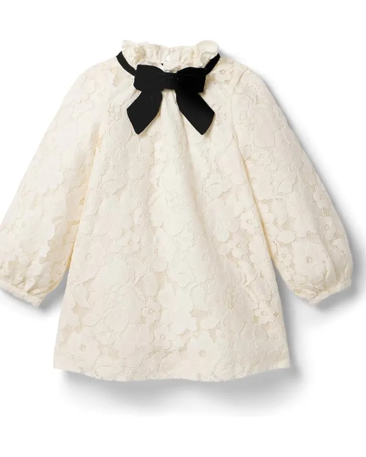 ivory_lace_dress_toddlerl_0.webp Janie and Jack Dresses<Lace Dress (Toddler/Little Kid/Big Kid) Ivory