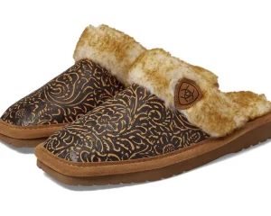 Ariat Slippers<Jackie Exotic-Embossed Tooling Brown