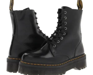 Dr. Martens Adaptive<Jadon Smooth Leather Platform Boots Black Polished Smooth