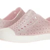 Native Shoes Kids Adaptive<Jefferson Bling Glitter (Little Kid) Milk Pink Bling/Shell White