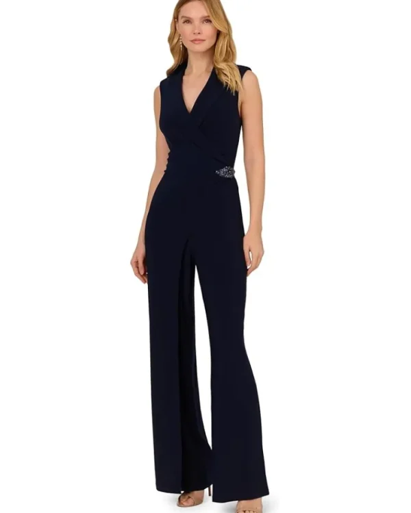 Adrianna Papell Jumpsuits & Rompers<Jersey Jumpsuit Midnight