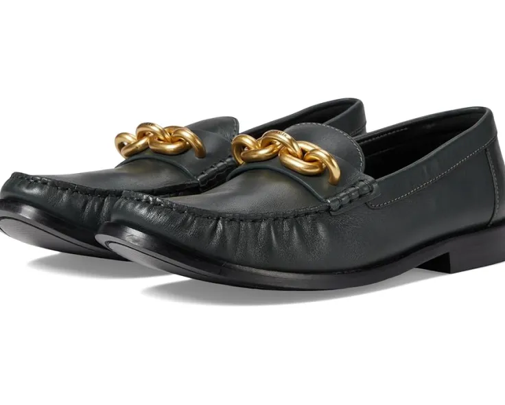 jess_leather_loafer_0.webp COACH Loafers<Jess Leather Loafer Amazon Green