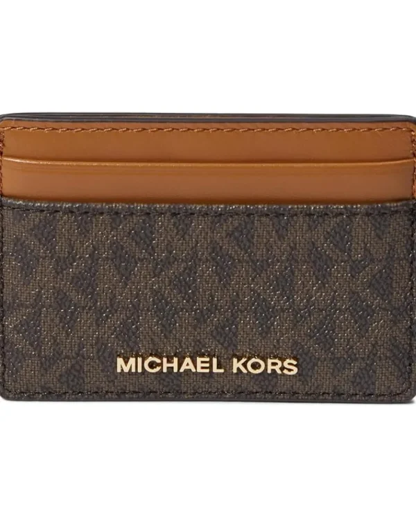 MICHAEL Michael Kors Wallets<Jet Set Card Holder Brown