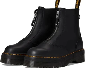 Dr. Martens Boots & Booties | Adaptive<Jetta Sendal Leather Boot Black Sendal