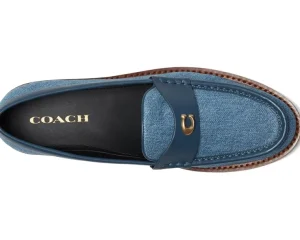 COACH Loafers<Jolene Denim Loafer Indigo Denim