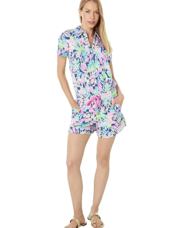 Lilly Pulitzer Jumpsuits & Rompers<Jorgie Romper Oyster Bay Navy Seen and Herd