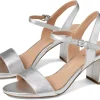 Cole Haan Heels<Josie Block Heel Sandal (65 mm) Silver Leather