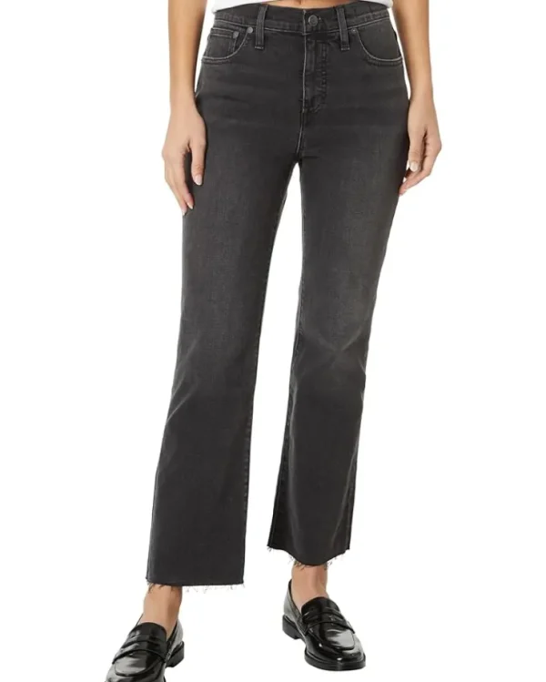 Madewell Jeans & Denim<Kick Out Crop Jeans in : Raw Hem Edition Washed Black