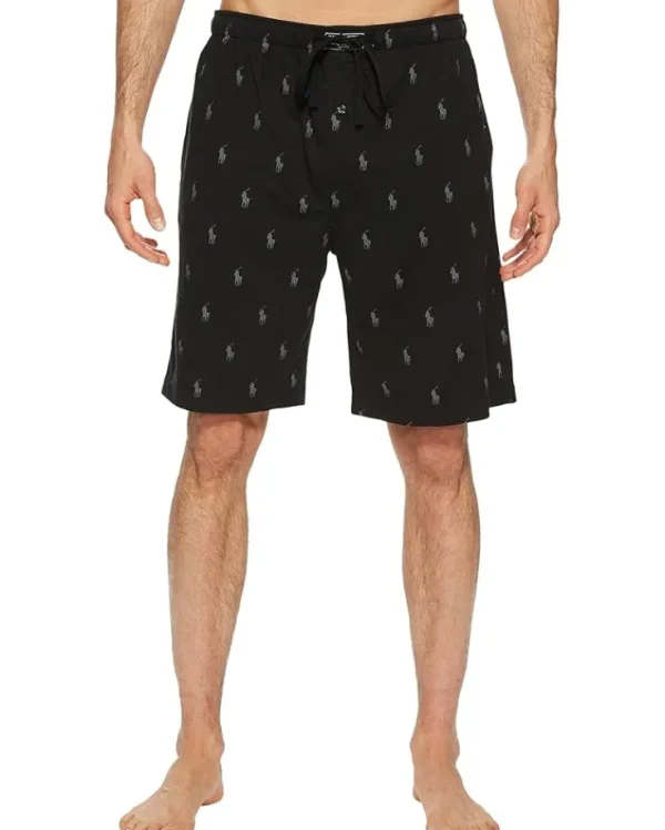 Polo Ralph Lauren Sleepwear<Knit Sleep Shorts Polo Black/Active Grey AOPP