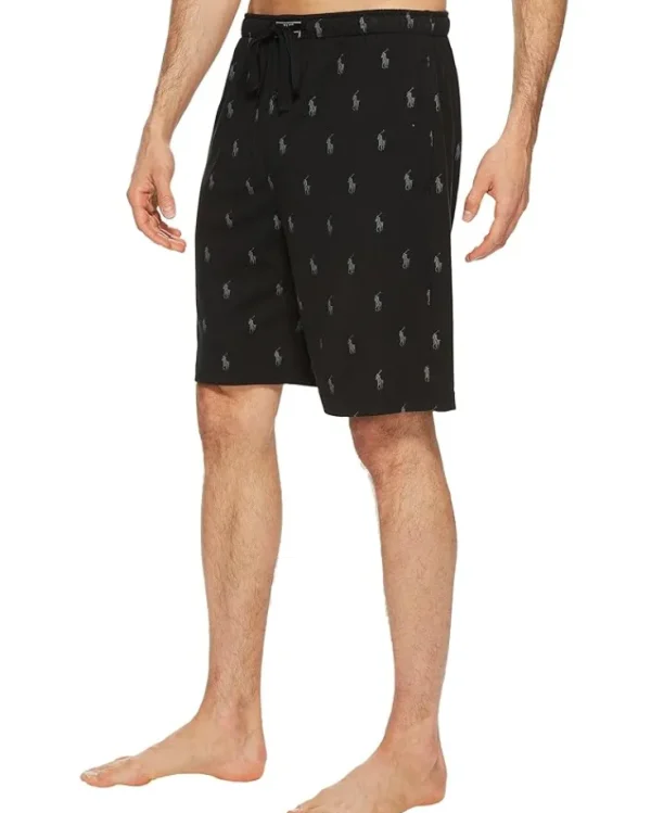 Polo Ralph Lauren Sleepwear<Knit Sleep Shorts Polo Black/Active Grey AOPP