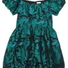 Lilly Pulitzer Kids Dresses<Koji Dress (Toddler/Little Kids/Big Kids) Deep Lagoon Berry Wild Metallic Brocade