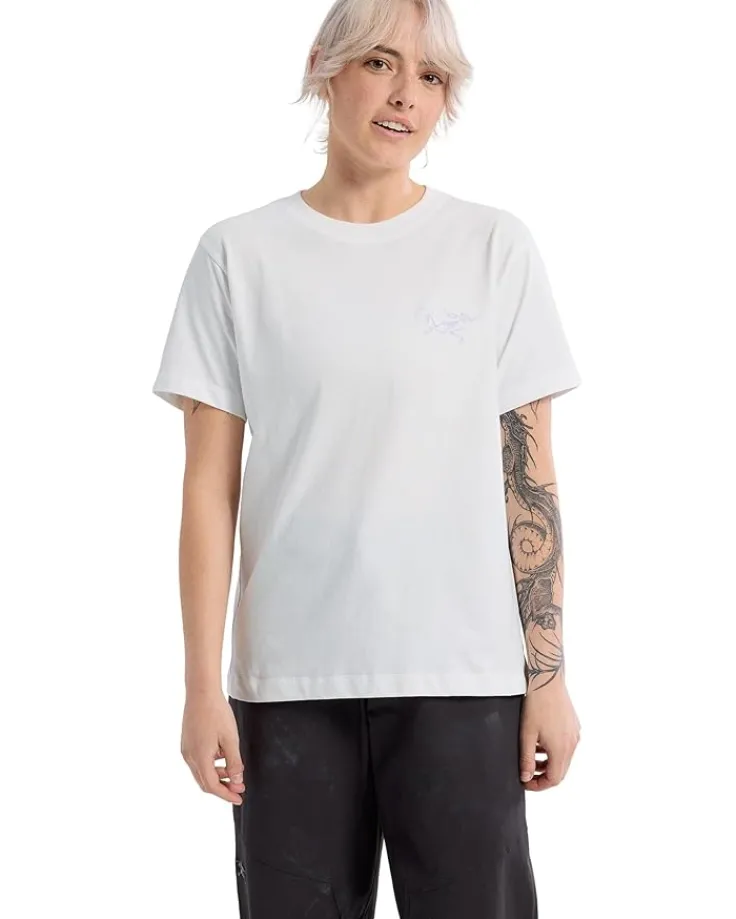 kragg_cotton_little_bird__0.webp Arc'teryx Shirts & Tops<Kragg Cotton Little Bird Crew Short Sleeve White Light/White