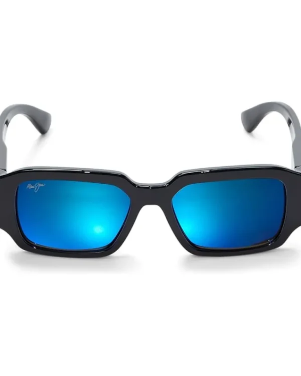 Maui Jim Sunglasses & Eyewear | Sunglasses<Kupale Shiny Black/Blue Hawaii Polarized