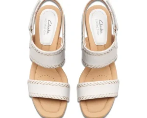 Clarks Comfort | Sandals<Kyarra Rose White Leather
