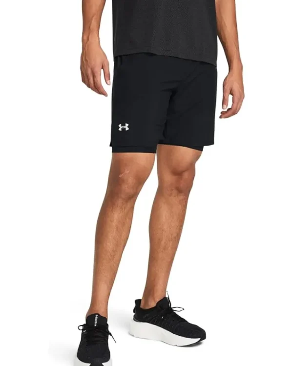 Under Armour Shorts<Launch Run 7" 2-in-1 Shorts Black/Black/Reflective