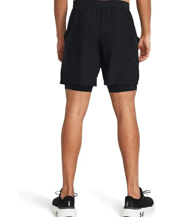 Under Armour Shorts<Launch Run 7" 2-in-1 Shorts Black/Black/Reflective