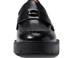 COACH Loafers<Leah Leather Loafer Black