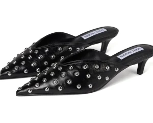 Steve Madden Mules<Leanna Black Leather