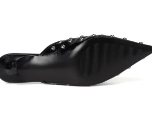 Steve Madden Mules<Leanna Black Leather