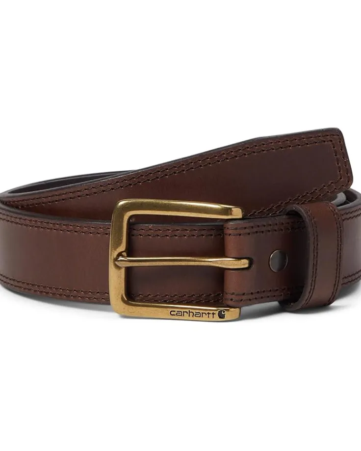 leather_engraved_buckle_b_0.webp Carhartt Belts | Belts<Leather Engraved Buckle Belt Brown/OEB Finish