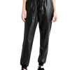 Splendid Pants<Leather Joggers Black