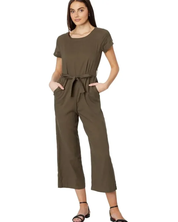 Pendleton Jumpsuits & Rompers<Lila Short Sleve Jumpsuit Dried Basil