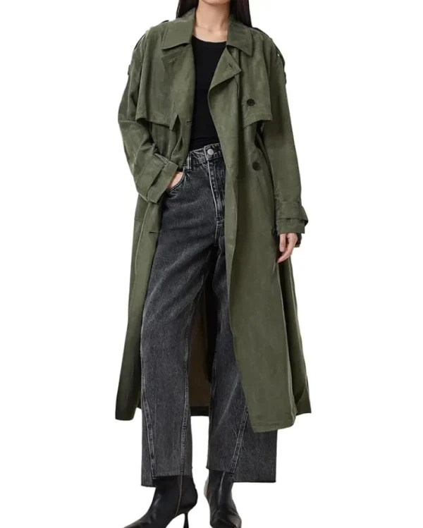 AllSaints Coats & Outerwear<Linnie Trench Grape Leaf Green
