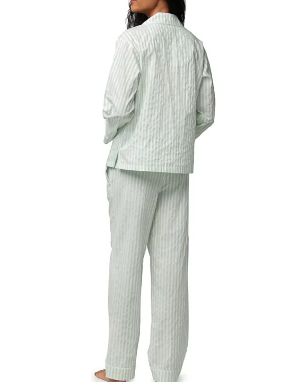 Bedhead PJs Sleepwear<Long Sleeve Classic PJ Set Mint 3-D Stripe
