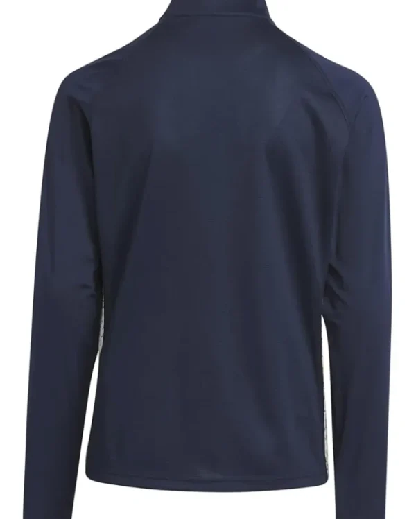 adidas Golf Kids Shirts & Tops<Long Sleeve Mock Neck Polo Shirt (Little Kids/Big Kids) Collegiate Navy