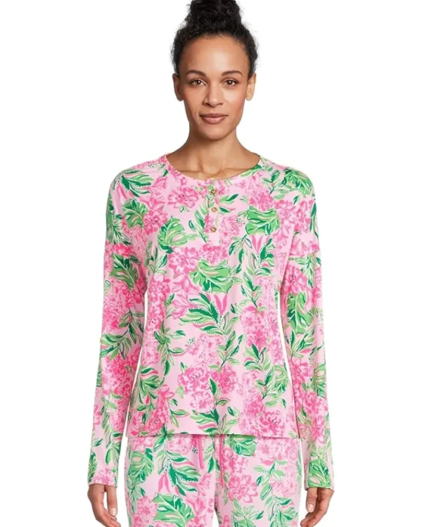 Lilly Pulitzer Sleepwear<Lucretia PJ Top Conch Shell Pink Koala La La