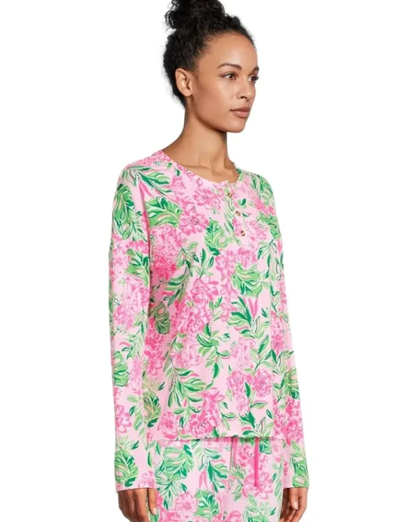 Lilly Pulitzer Sleepwear<Lucretia PJ Top Conch Shell Pink Koala La La