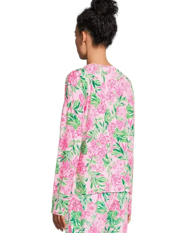 Lilly Pulitzer Sleepwear<Lucretia PJ Top Conch Shell Pink Koala La La