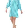 Trina Turk Dresses<Lysis Dress Blue Grotto/Whitewash