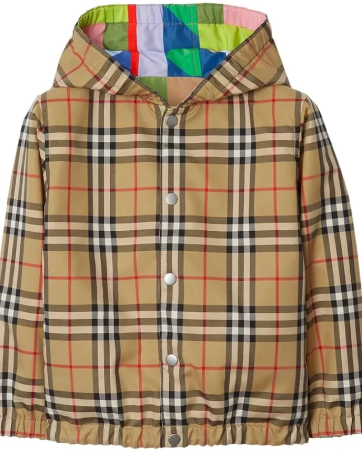 mackenzie_check_jacket_to_0.webp Burberry Kids Coats & Jackets<Mackenzie Check Jacket (Toddler/Little Kid/Big Kid) Archive Beige Check