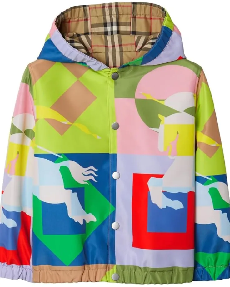 mackenzie_check_jacket_to_1.webp Burberry Kids Coats & Jackets<Mackenzie Check Jacket (Toddler/Little Kid/Big Kid) Archive Beige Check