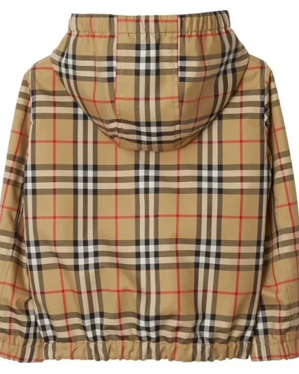Burberry Kids Coats & Jackets<Mackenzie Check Jacket (Toddler/Little Kid/Big Kid) Archive Beige Check