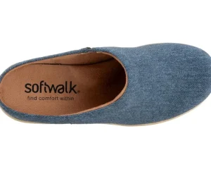 SoftWalk Mules | Clogs<Madison Blue Denim