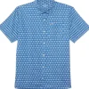 Vineyard Vines Kids Shirts & Tops<Madras Short Sleeve Shirt (Toddler/Little Kids/Big Kids) Marina White Cap