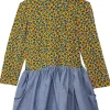 fiveloaves twofish Dresses<Maisie Dress (Little Kids/Big Kids) Blue Leopard