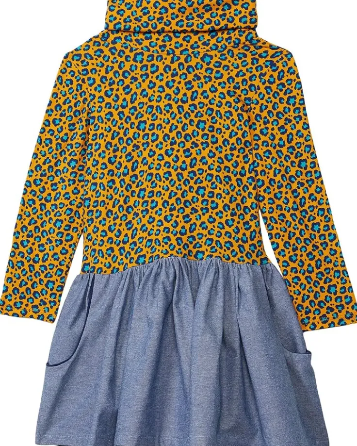 maisie_dress_little_kidsb_0.webp fiveloaves twofish Dresses<Maisie Dress (Little Kids/Big Kids) Blue Leopard