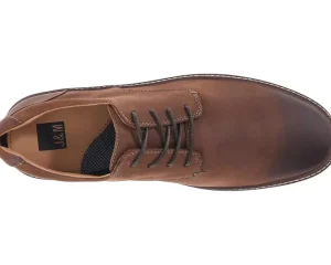 Johnston & Murphy Wide | Adaptive<McGuffey Casual Plain Toe Sneaker Brown Oiled Full Grain