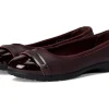 Clarks Flats<Meadow Rose Wine Combi Leather
