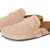 Tory Burch Clogs<Mellow Mule Charcoal Gray/Silver