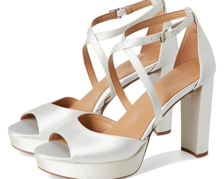 melody_0-1.webp Naturalizer Heels<Melody Pearl White Satin Fabric