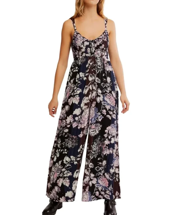 Free People Jumpsuits & Rompers<Melrose Jumpsuit Midnight Garden Combo